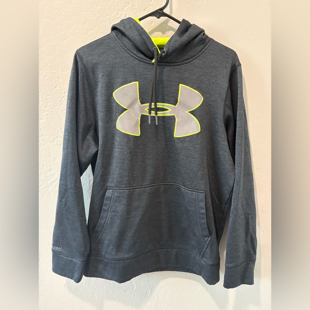 Under Armour Dark Gray with Neon Green Accent Hoodie